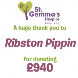 St Gemma's Hospice Fundraising total for 2017